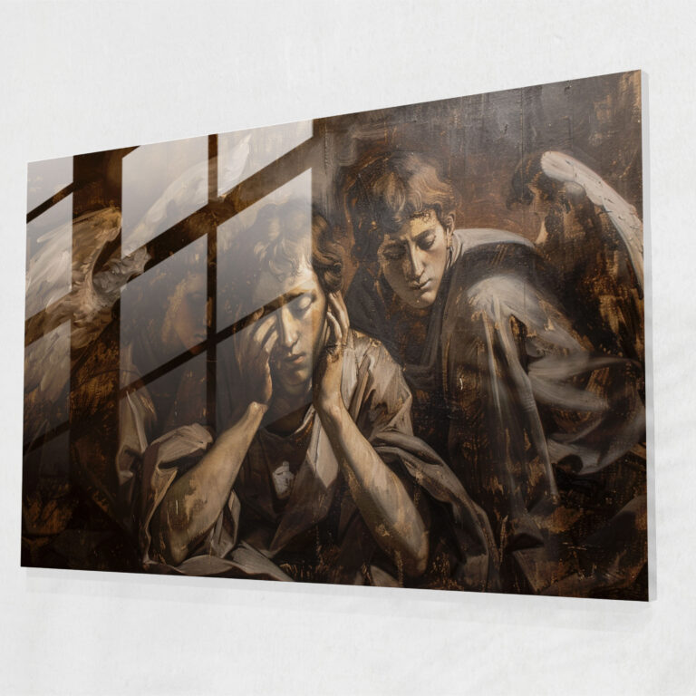 Caravaggio Tarzı Ev Dekorasyonu - Caravaggio Cam Tablo Duvar Dekorasyonu