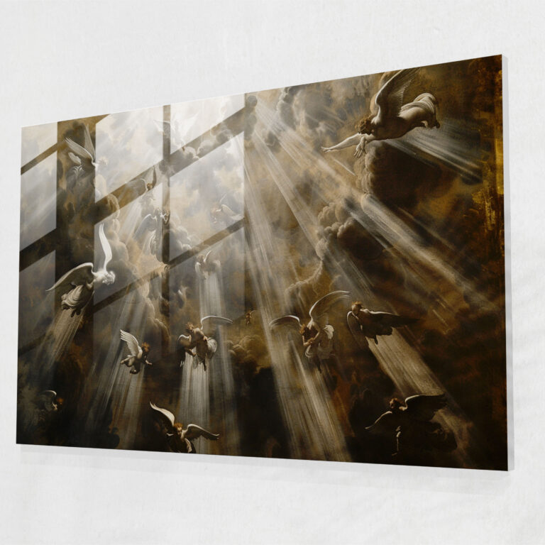 Caravaggio Tarzı Ev Dekorasyonu - Cam Tablo Cennet Sanat