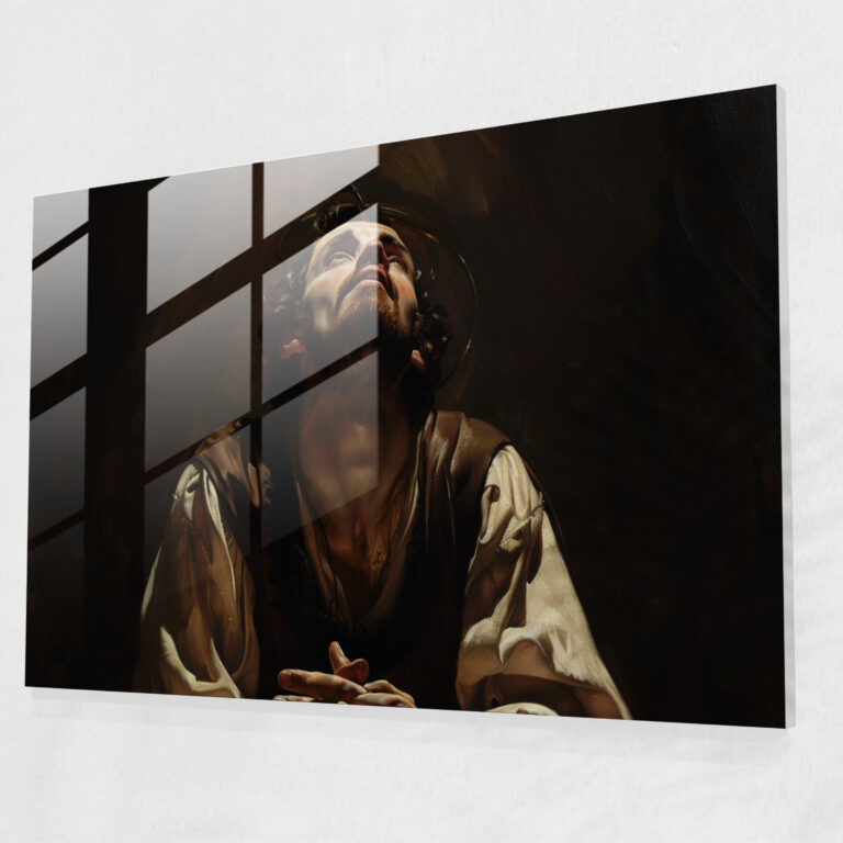 Caravaggio Tarzı Cam Tablo: Dini Konular - Duvar Dekorasyonu Ev Dekorasyonu
