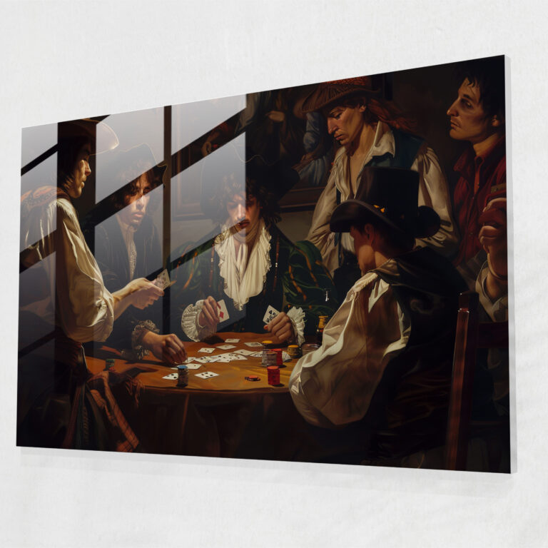 Caravaggio Tarzı Ev Dekorasyonu Cam Tablo - Caravaggio Ev Dekorasyonu Modern Sanat Cam Tablo