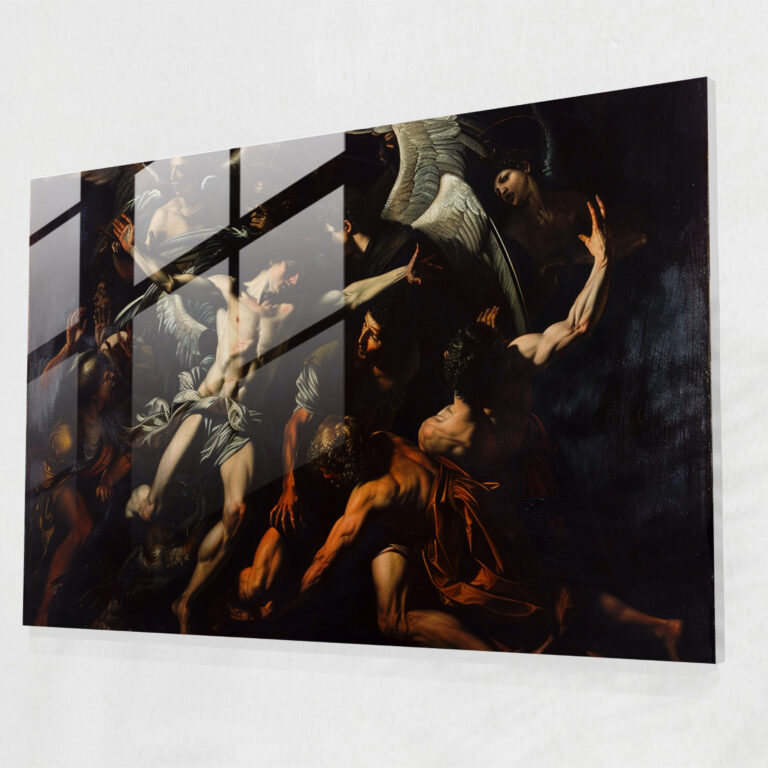 Caravaggio Tarzı Cam Duvar Sanatı - Caravaggio Cam Sanatı Cam Duvar Sanatı Cam Tablo
