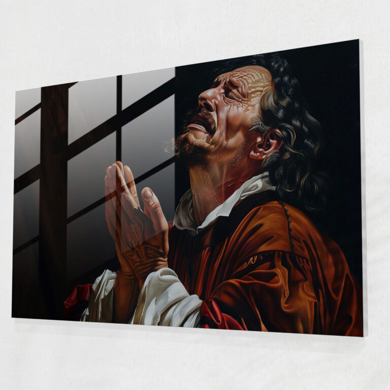 Caravaggio Tarzı Cam Tablo - Cam Tablo Caravaggio Tarzı Duvar Sanatı