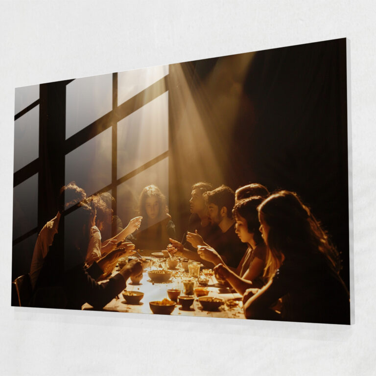 Caravaggio Tarzı Cam Duvar Sanatı - Modern Sanat Cam Duvar Sanatı