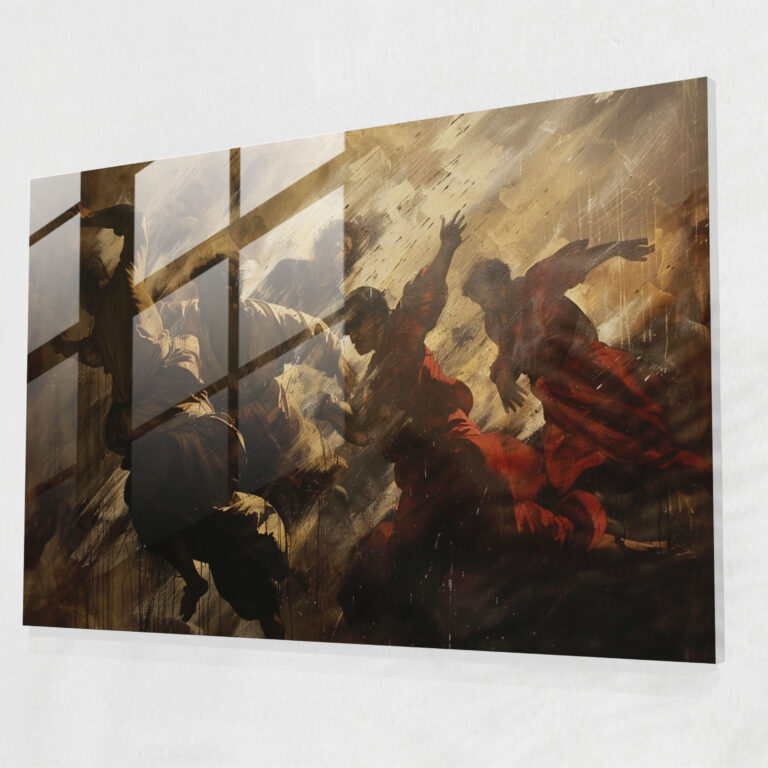 Caravaggio Tarzı Duvar Dekorasyonu - Cam Tablo Duvar Sanatı