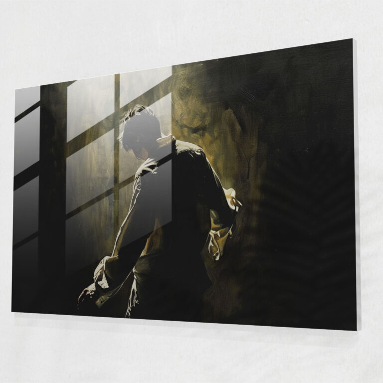 Caravaggio Tarzı Cam Tablo - Caravaggio Cam Sanatı Duvar Dekorasyonu