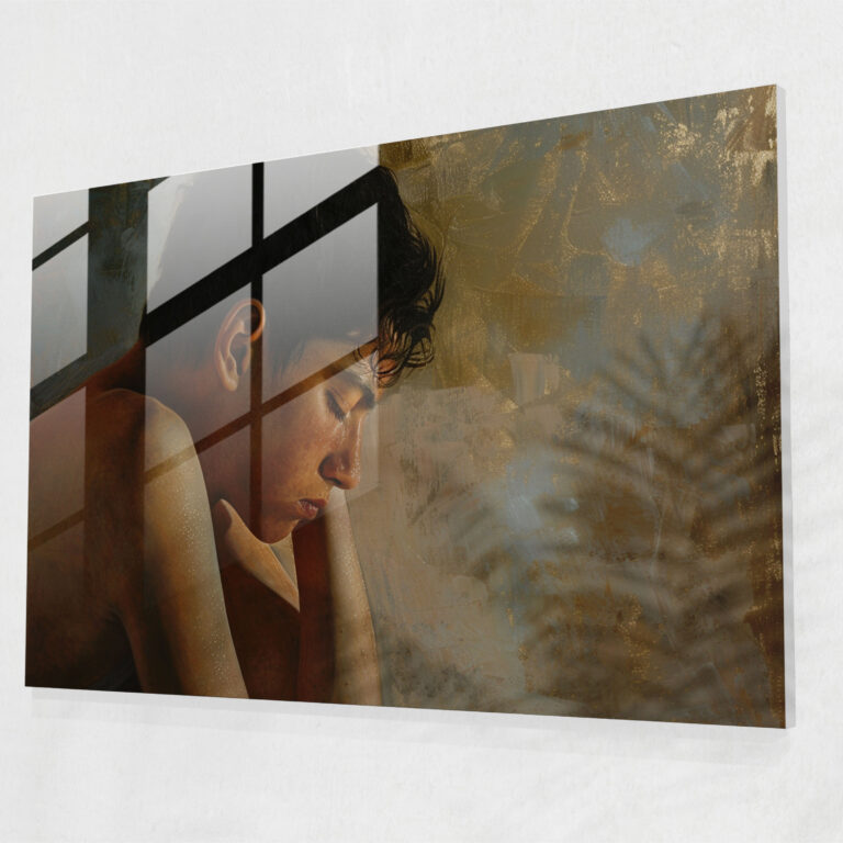 Caravaggio Tarzı Duvar Dekorasyonu - Modern Sanat Cam Tablo