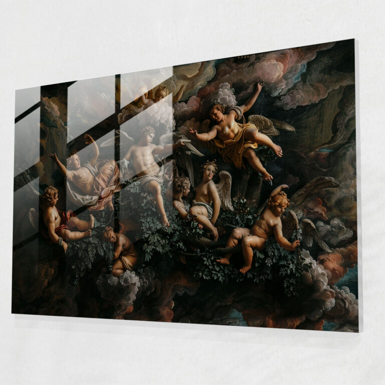 Caravaggio Tarzı Cam Tablo - Caravaggio Cam Duvar Sanatı Ev Dekorasyonu Caravaggio Tarzı