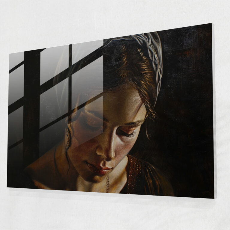Caravaggio Tarzı Ev Dekorasyonu - Cam Sanatı Duvar Dekorasyonu Caravaggio Tarzı