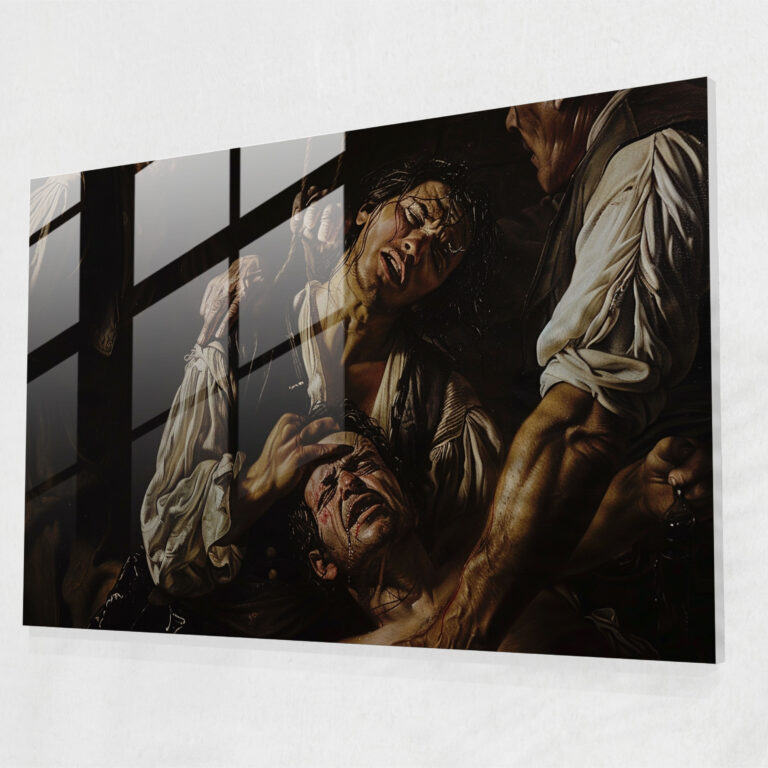 Caravaggio Tarzı Duvar Dekorasyonu - Ham Duygularla Dolu Manzara - Modern Sanat Ev Dekorasyonu Duvar Dekorasyonu
