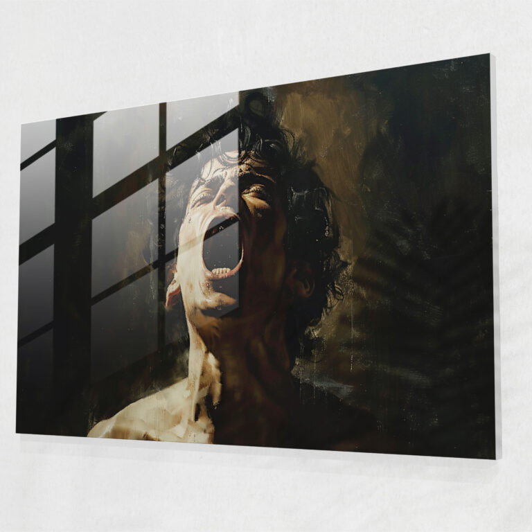 Caravaggio Stili Cam Duvar Sanatı - Ev Dekorasyonu Duvar Dekorasyonu