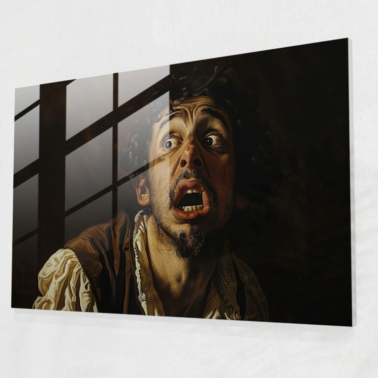 Caravaggio Tarzı Ev Dekorasyonu - Caravaggio Ev Dekorasyonu Cam Tablo Caravaggio Tarzı