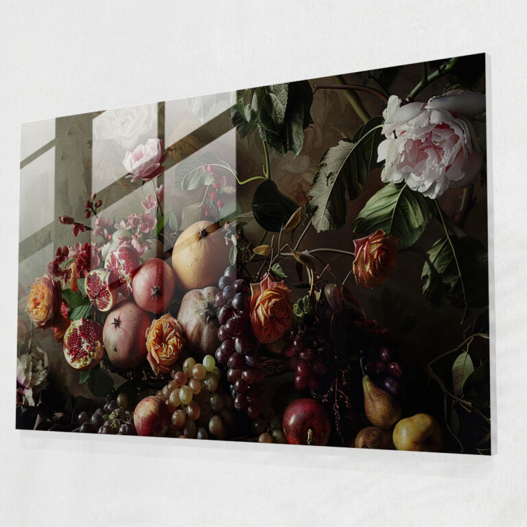 Caravaggio Tarzı Duvar Dekorasyonu - Cam Tablo Sanat Camı Caravaggio Tarzı Duvar Sanatı