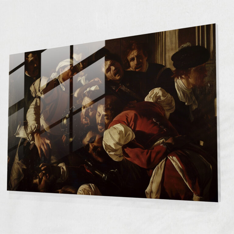 Caravaggio Tarzı Duvar Dekorasyonu - Cam Tablo Modern Sanat