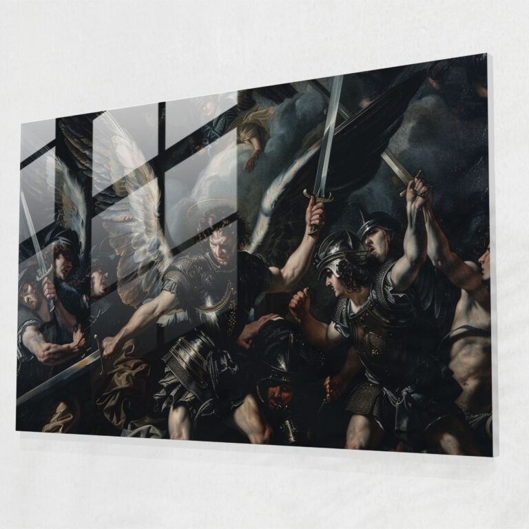 Caravaggio Tarzı Cam Tablo - Modern Sanat Cam Duvar Sanatı