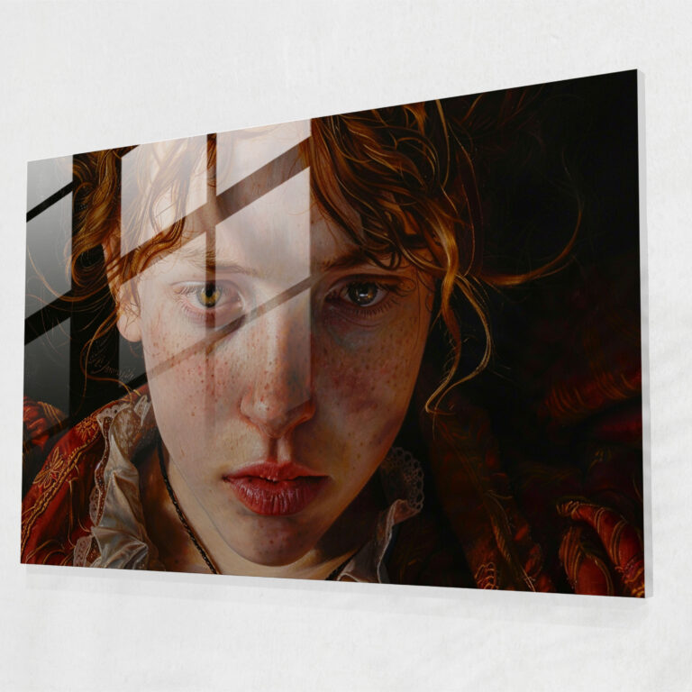 Caravaggio Tarzı Duvar Dekorasyonu - Cam Sanatı Cam Duvar Sanatı