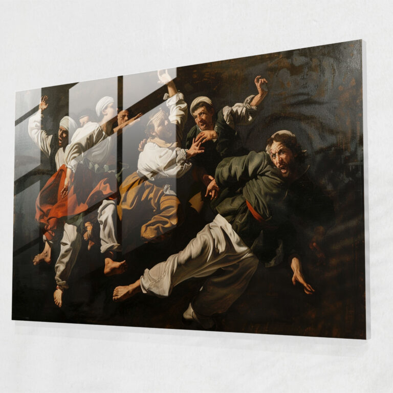 Caravaggio Tarzı Cam Sanatı - Duvar Dekorasyonu Ev Dekorasyonu Modern Sanat