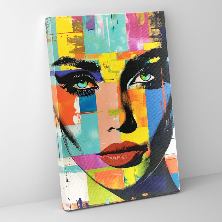 Pop Art Portre Duvar Sanatı - Klasizm ve Popart Ev Dekorasyonu Duvar Sanatı Kanvas Tablo Sanatı