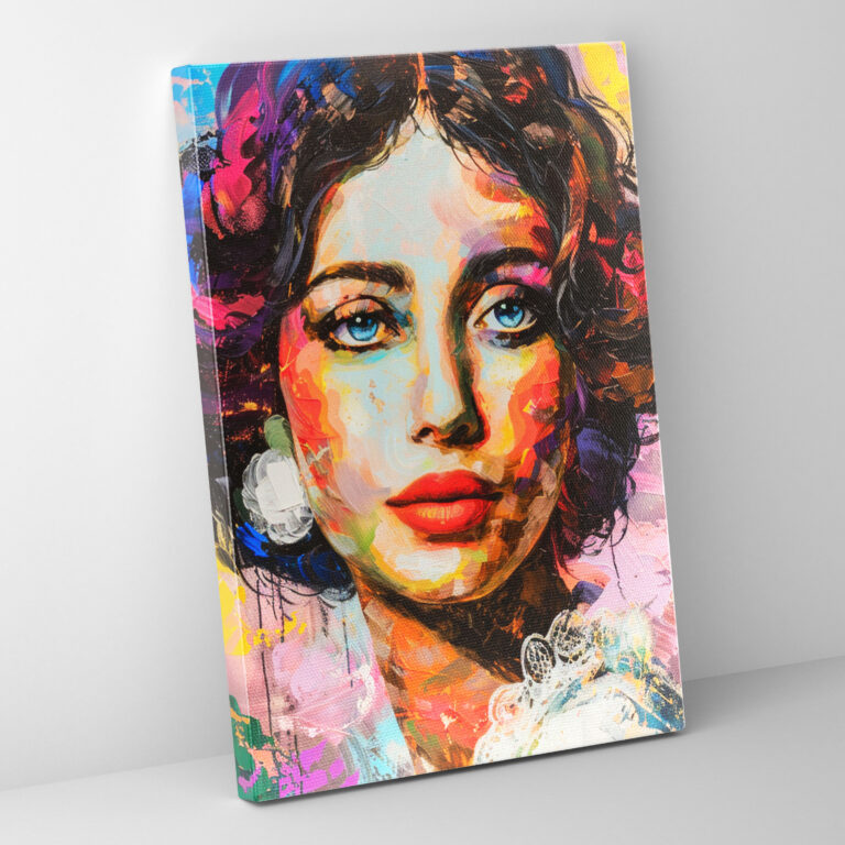 Klasik ve Popart Tarzında Kanvas Tablo - Duvar Dekorasyonu Klasik Tarzı Popart ile Birleştirin