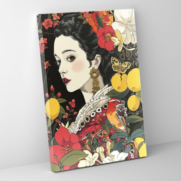 Barok Pop Sanat Duvar Dekorasyonu - Klasik ve Popart Kanvas Tablo Duvar Sanatı Duvar Dekorasyonu