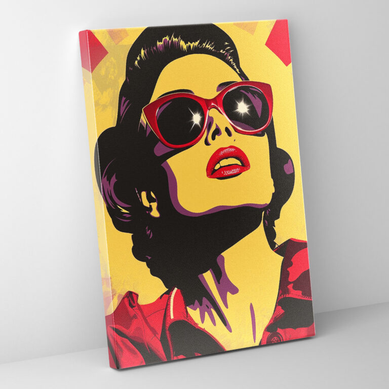 Pop Art Retro Film Poster Duvar Sanatı - Klasik ve Popart Duvar Sanatı Kanvas Klasikizmi Pop Art ile Birleştirin