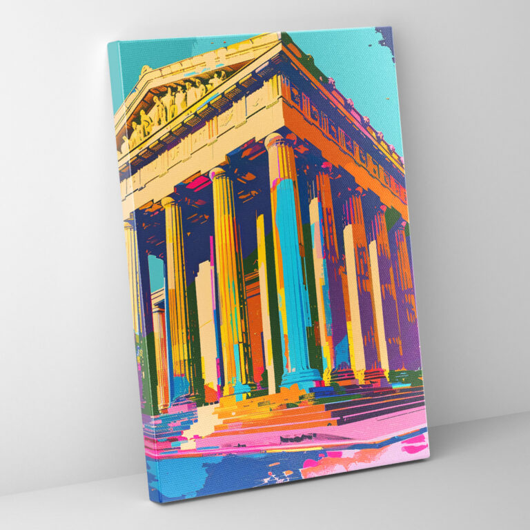 Klasizm ve Pop Sanat Kanvas Tablo - Duvar Dekorasyonu Ev Dekorasyonu