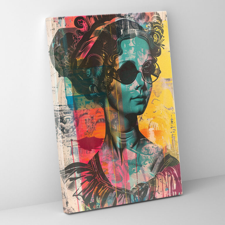 Pop Art Klasizm Kanvas Tablo - Klasizm ve Popart Kanvas Tablo Duvar Sanatı Ev Dekorasyonu