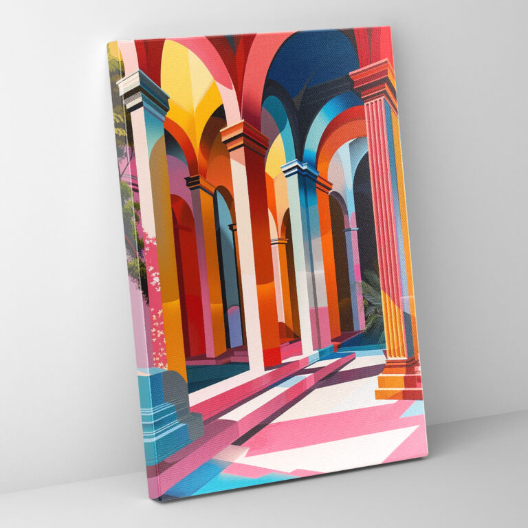 Klasizm ile Pop Sanat Kanvas Tablo - Klasizm ve Pop Sanat Duvar Dekorasyonu Kanvas Duvar Sanatı