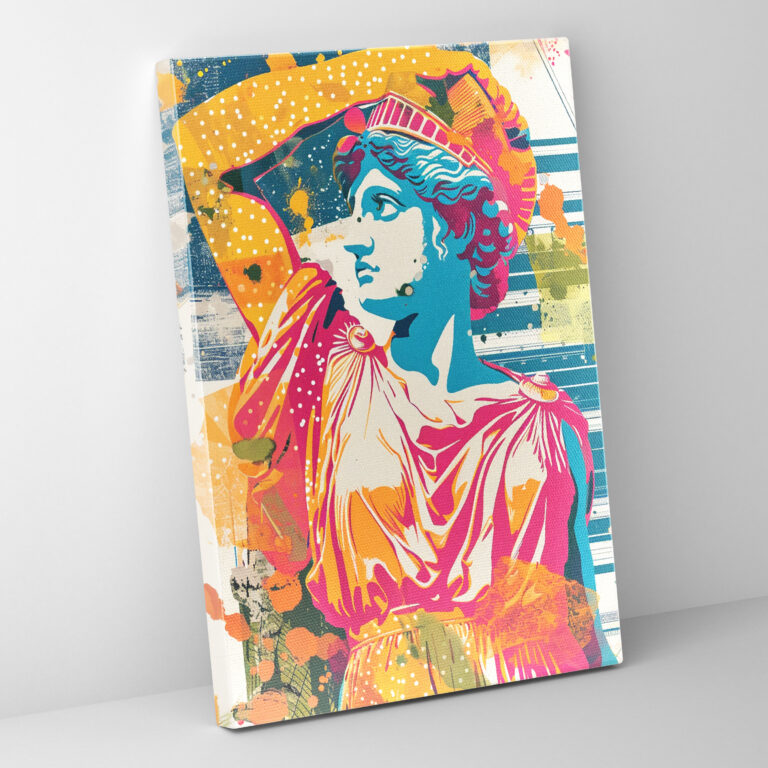 Klasik ve Pop Sanat Duvar Tablosu - Klasik ve Pop Sanat Duvar Dekorasyonu Duvar Sanatı Kanvas Tablo