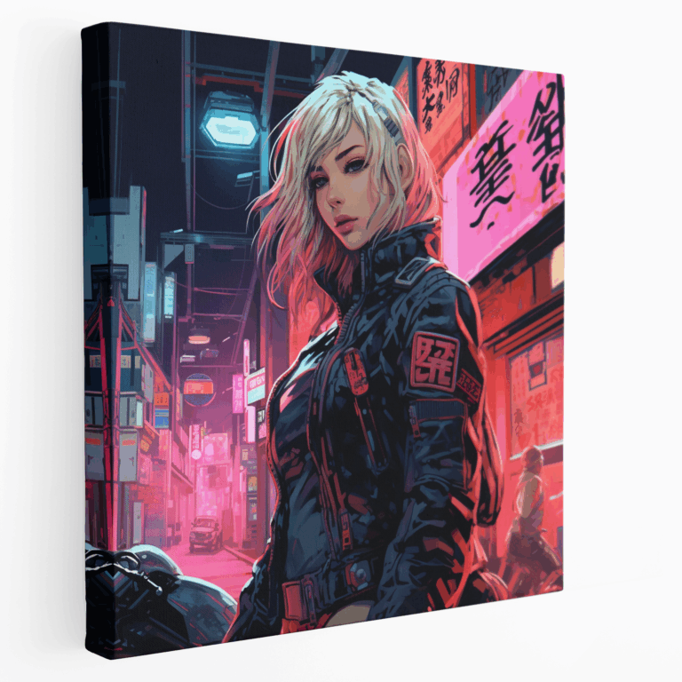 Tokyo Neon Sokak Kanvas Tablo
