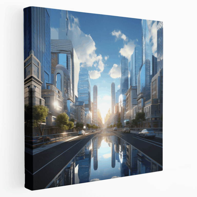 AR Metropolis Kanvas Tablo