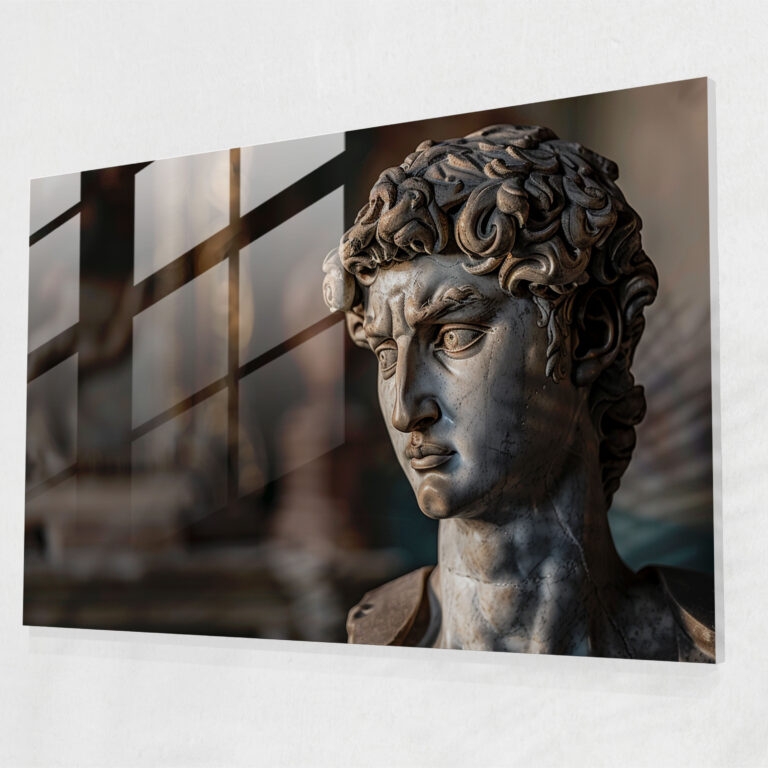 Klasikçilik Modern Sanat David Michelangelo - Ev Dekorasyonu Cam Tablo Sanatı