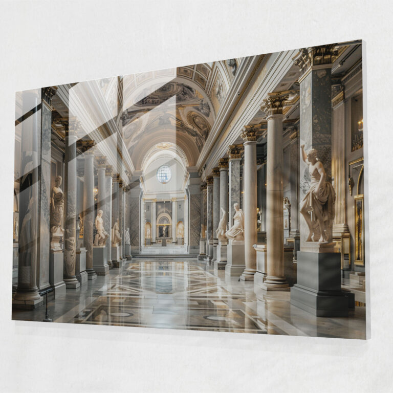Klasik Cam Sanatı Modern Sanat - Klasik Sanat Modern Sanat Büyük Çaplı Cam Tablo