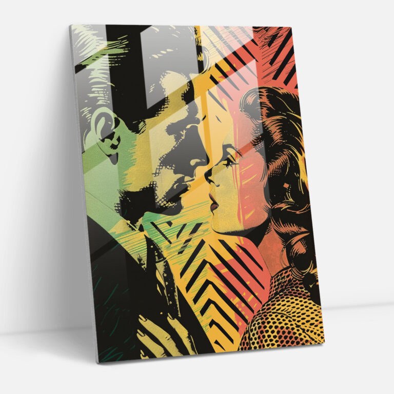 Pop Art Film Sahne Cam Tablo Sanatı - Klasik+Popart Klasikçilik ile Pop Sanatı Tarzını Birleştirin Modern Sanat Cam Sanatı