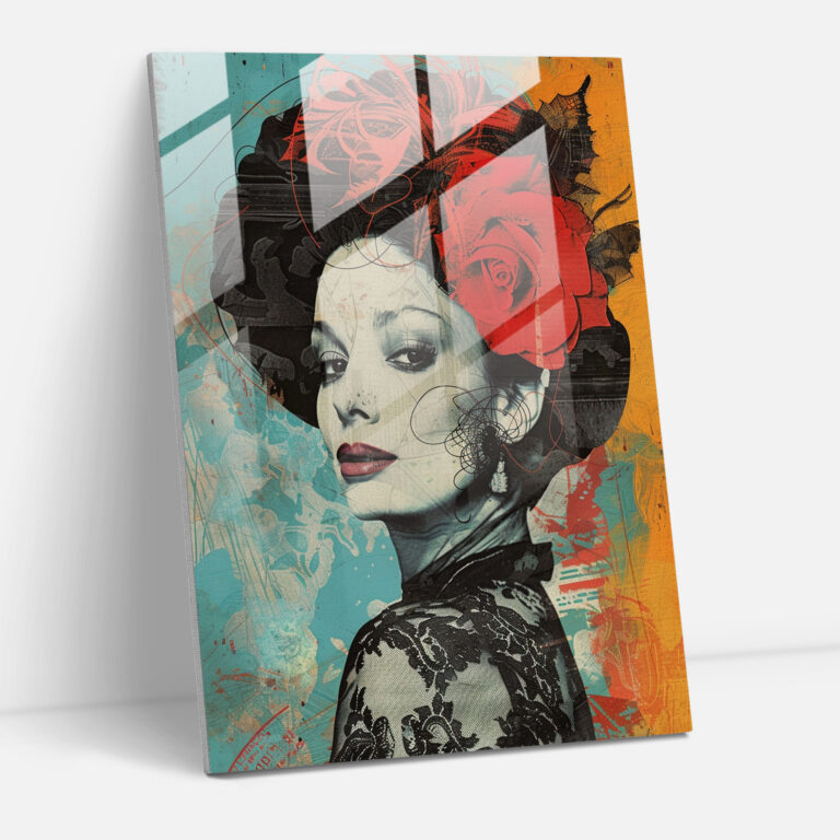 Victorian Pop Art Cam Tablo - Klasikizm ve Pop Artın Buluşması Cam Tablo Klasikizmi Pop Art Tarzıyla Birleştirir Modern Sanat