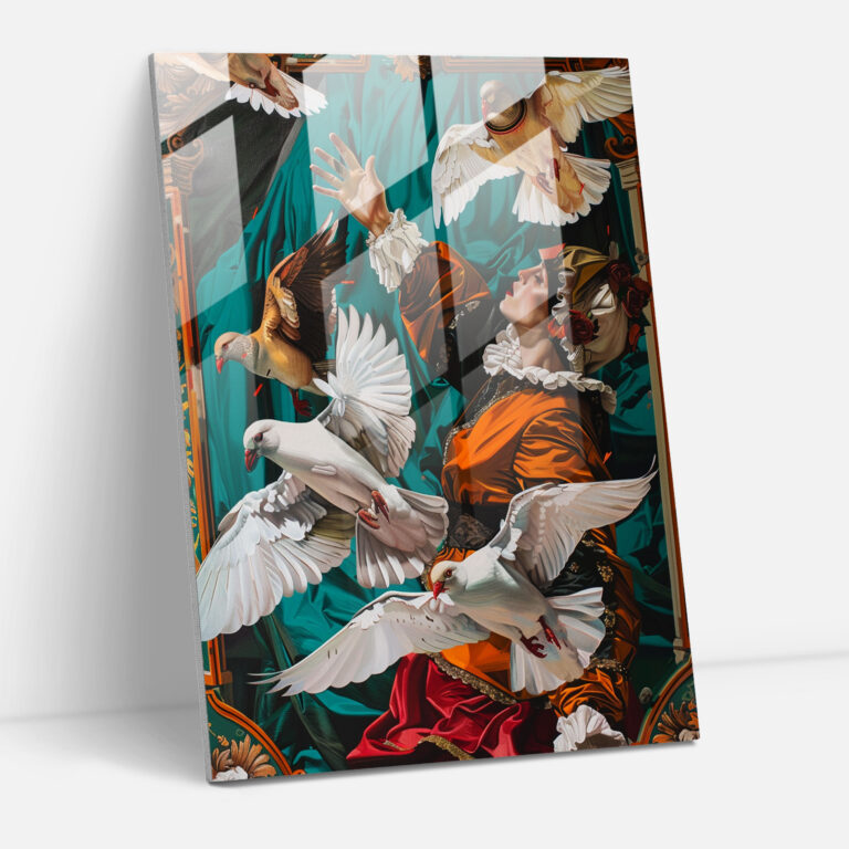 Klasizm Pop Sanat Cam Tablo - Klasizm ve Pop Sanatı Birleştir Modern Sanat Klasizmi Pop Sanatla Buluştur