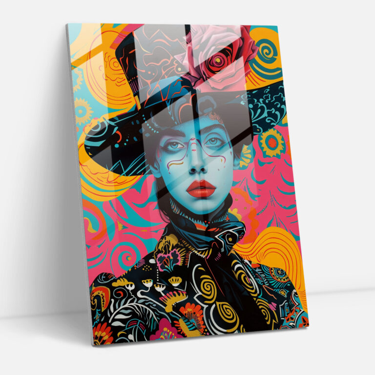 Pop Art Cam Tablo Sanatı - Klasik+Popart Cam Tablo Modern Sanat Klasizmi Pop Art ile Birleştirin