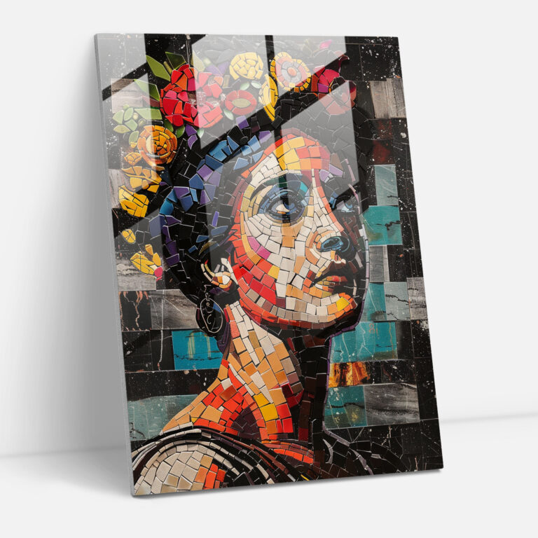 Klasik Pop Sanat Modern Sanat - Klasikçilik ve Pop Sanat Birleşimi Cam Tablo Modern Sanat Cam Sanat
