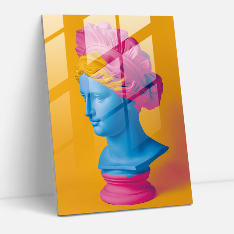 Yunan Tanrıçası Cam Tablo - Klasikizm+Popart Cam Tablo Cam Sanatı Cam Duvar Sanatı