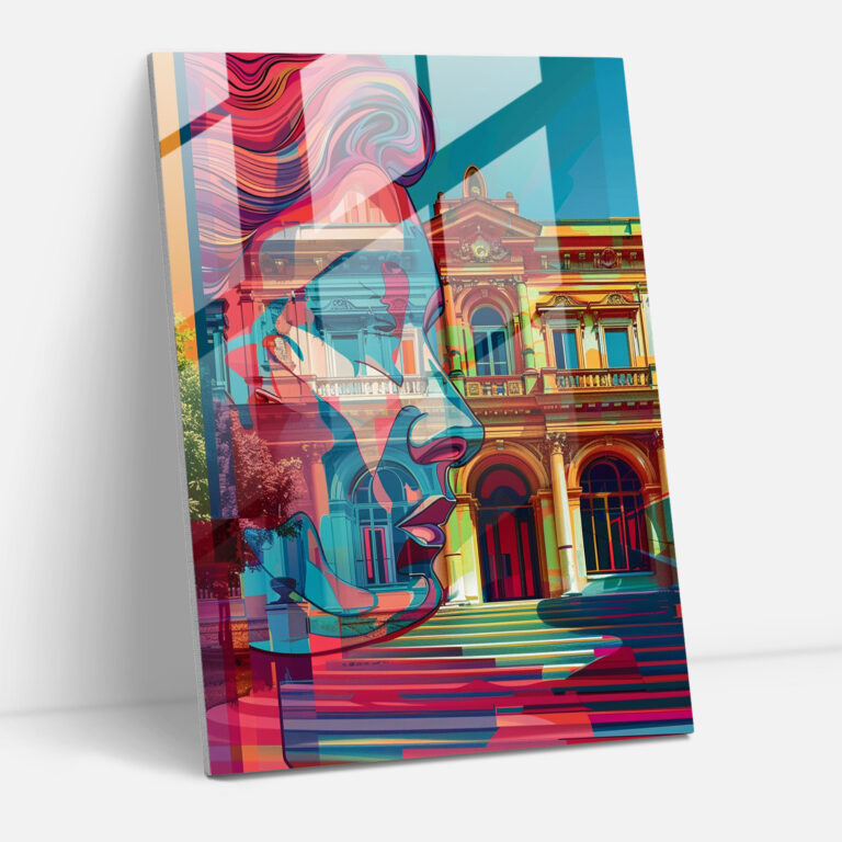 Klasik Pop Sanat Ev Dekorasyonu - Klasik+Popart Ev Dekorasyonu Cam Tablo Klasikle Pop Sanatı Birleştirin