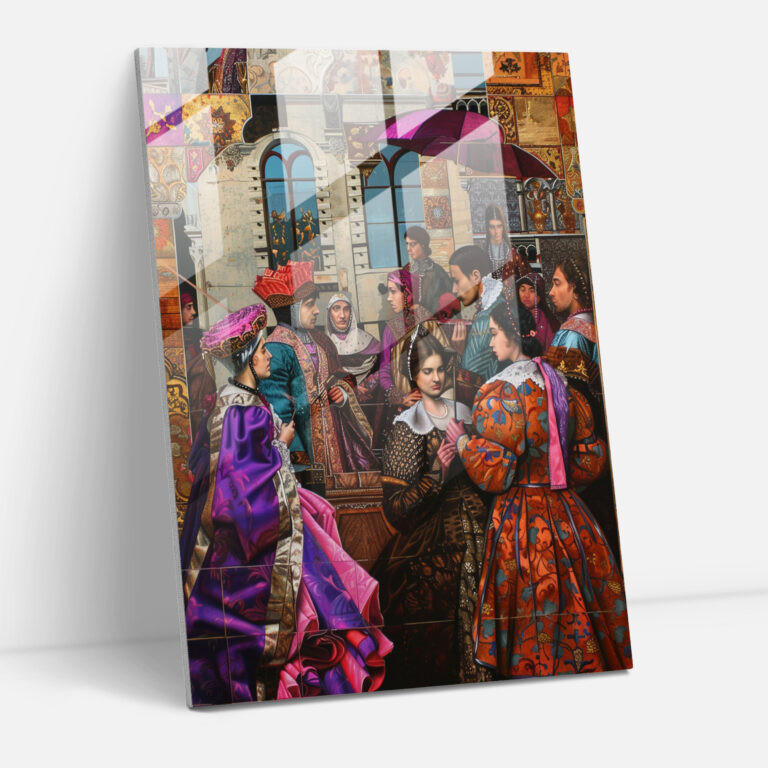 Klasik Pop Sanat Cam Sanatı - Klasizm ve Popart Modern Sanat Cam Duvar Sanatı Klasizmi Pop Sanatı ile Birleştirmek