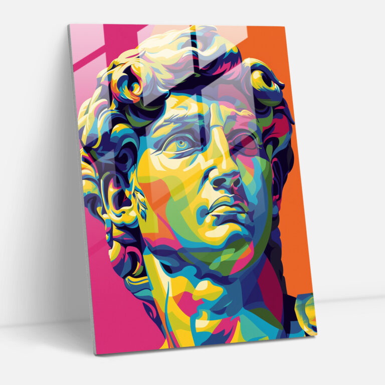 Yunan Pop Cam Sanatı - Klasik+Popart Cam Sanatı Klasizmi Pop Sanatıyla Birleştir Duvar Dekorasyonu