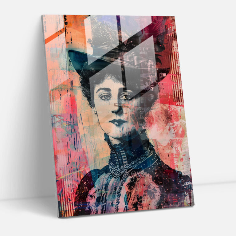 Graffiti Victorian Cam Sanatı - Klasik ve Popart Duvar Dekorasyonu Klasik Sanatı Pop Art ile Birleştirin Ev Dekorasyonu