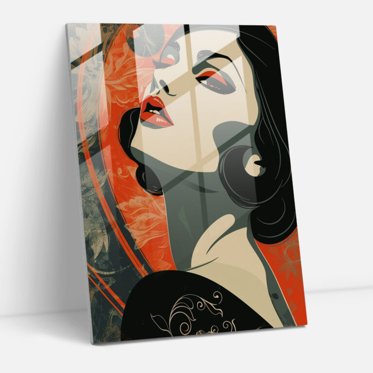 Deco Pop Klasik Cam Tablo - Klasik+Popart Cam Sanatı Modern Sanat