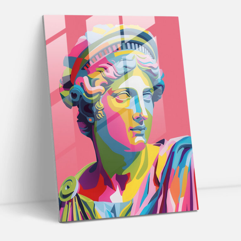 Pop Art Cam Tablo - Klasikçilik ve Pop Art Ev Dekorasyonu Modern Sanat