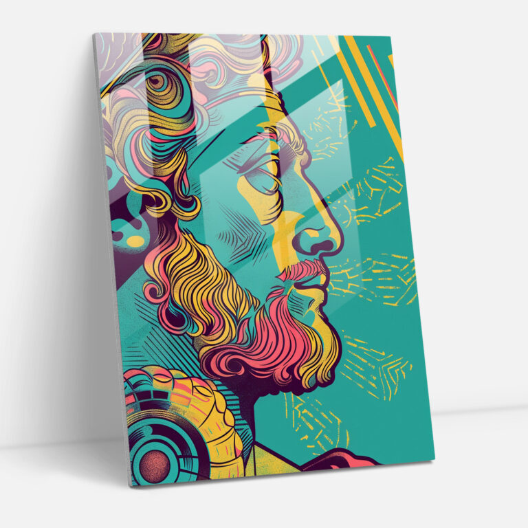 Pop Art Efsane Cam Tablo Sanatı - Klasikizm+Popart Modern Sanat Ev Dekorasyonu Klasikizm ile Pop Art