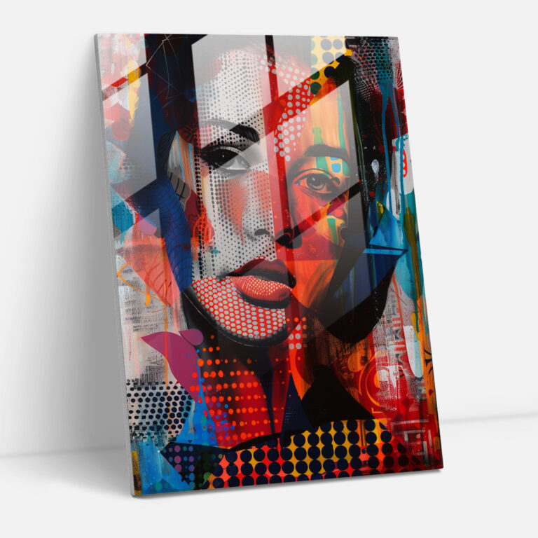 Pop Art Portre Cam Duvar Sanatı - Klasik+Popart Ev Dekorasyonu Cam Sanatı Cam Duvar Sanatı