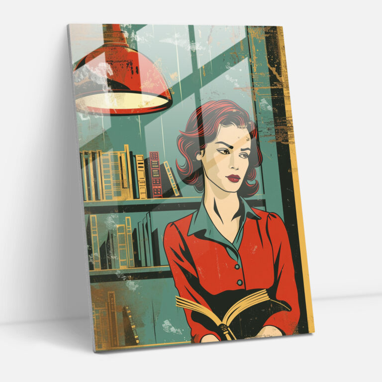 Pop Art Kitap Kapağı Cam Tablo - Klasik Sanat+Pop Sanat Klasik Sanatı Pop Sanat ile Birleştir Ev Dekorasyonu Cam Tablo