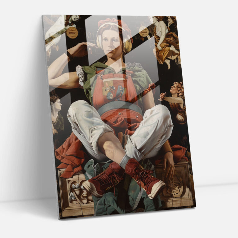 Popüler Kültür Klasikleri Cam Duvar Sanatı - Klasikizm ve Popart Cam Sanatı Ev Dekorasyonu Cam Duvar Sanatı