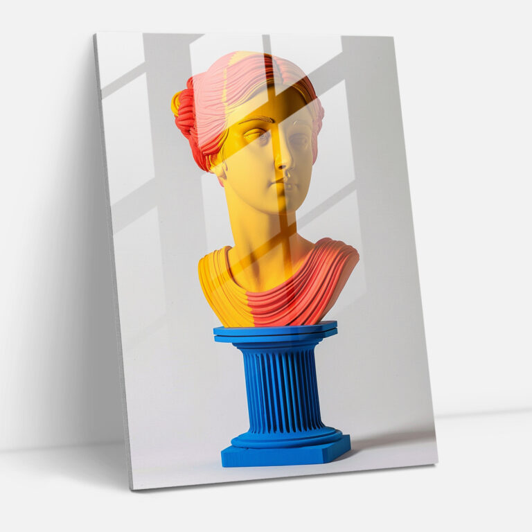 Klasizm ile Pop Sanat Duvar Dekorasyonu - Klasizm ve Pop Sanat Cam Tablo Modern Sanat Klasizmi Pop Sanat ile Birleştirin