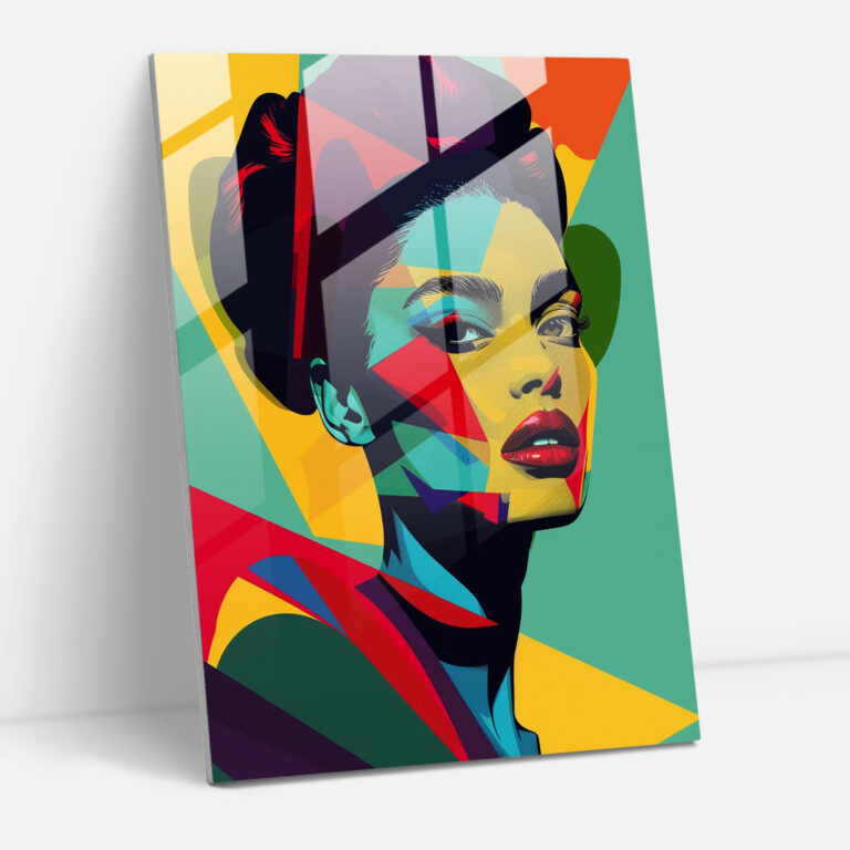 Klasizm ile Pop Sanat Duvar Dekorasyonu - Klasizm+Popart Modern Sanat Duvar Dekorasyonu Cam Tablo